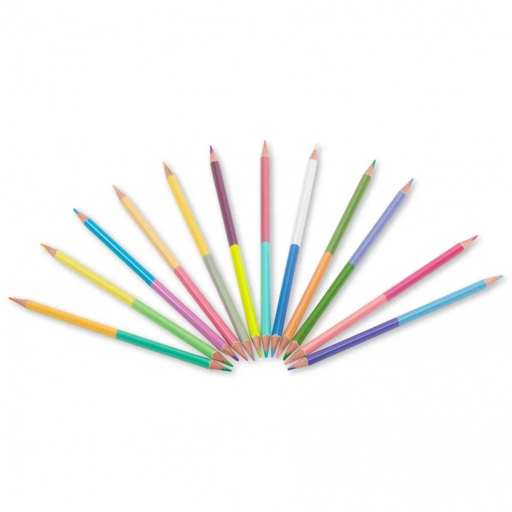 DE CREIOANE COLORATE TRIUNGHIULARE 2 CAPETE 12/SET PASTEL KIDEA KTDP24KKA [2]