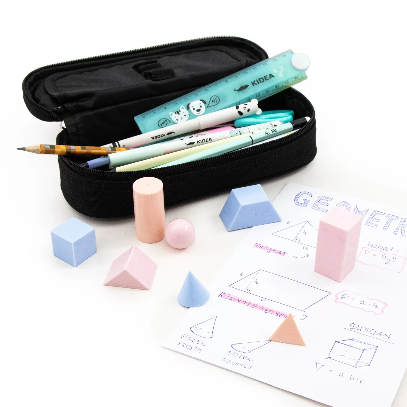 DE FIGURI GEOMETRICE 3D 8/SET PASTEL KIDEA M3DFGAKA [5]
