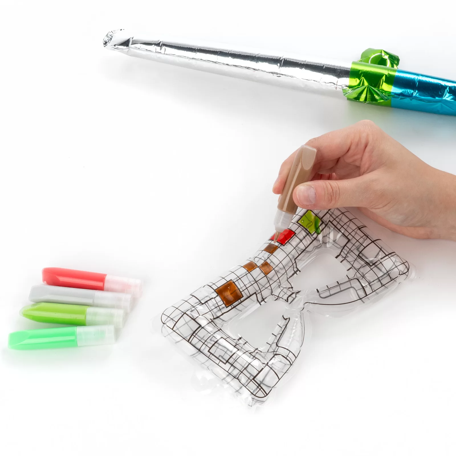 JOC 3D BLOWART, MASCA DE COLORAT SI SABIE 36CM, GONFLABILE, KIDEA ZBAGKA [6]