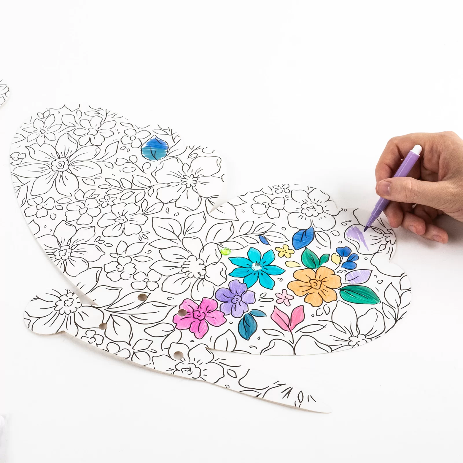 KIT CREATIV DE COLORAT SI DECORAT - ARIPI DE FLUTURE MAGIC KIDEA SKFMKA [2]
