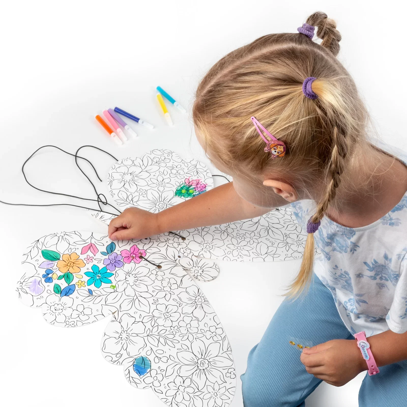 KIT CREATIV DE COLORAT SI DECORAT - ARIPI DE FLUTURE MAGIC KIDEA SKFMKA [5]