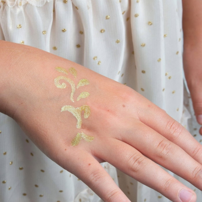 DE MARKERE PENTRU TATUAJE 3 CULORI/SET + 2 SABLOANE KIDEA MTASKA [5]