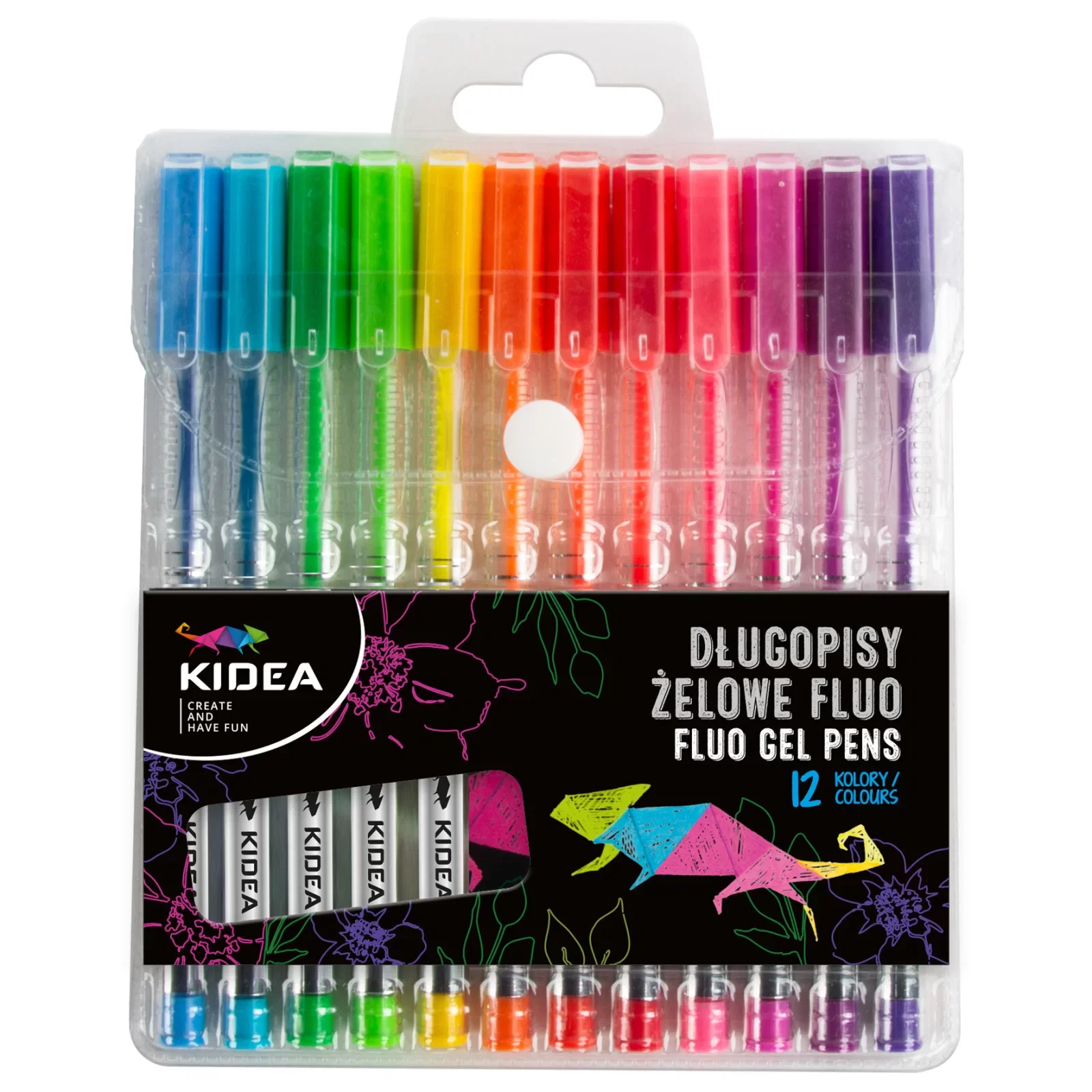 PIX GEL CULORI FLUO 12/SET KIDEA DZFA12KA [1]