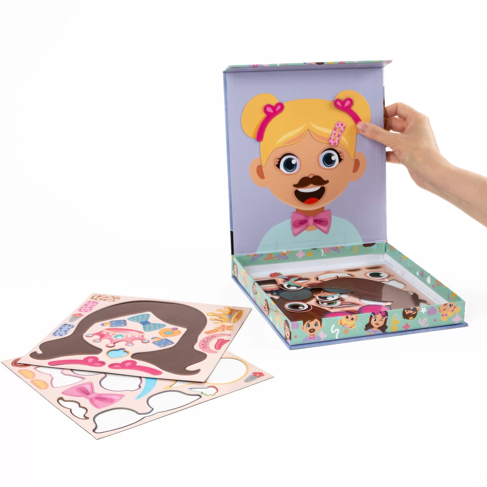 PUZZLE MAGNETIC 57 PIESE, MICUL ARTIST, FUNNY FACES, KIDEA SBMSKA [7]