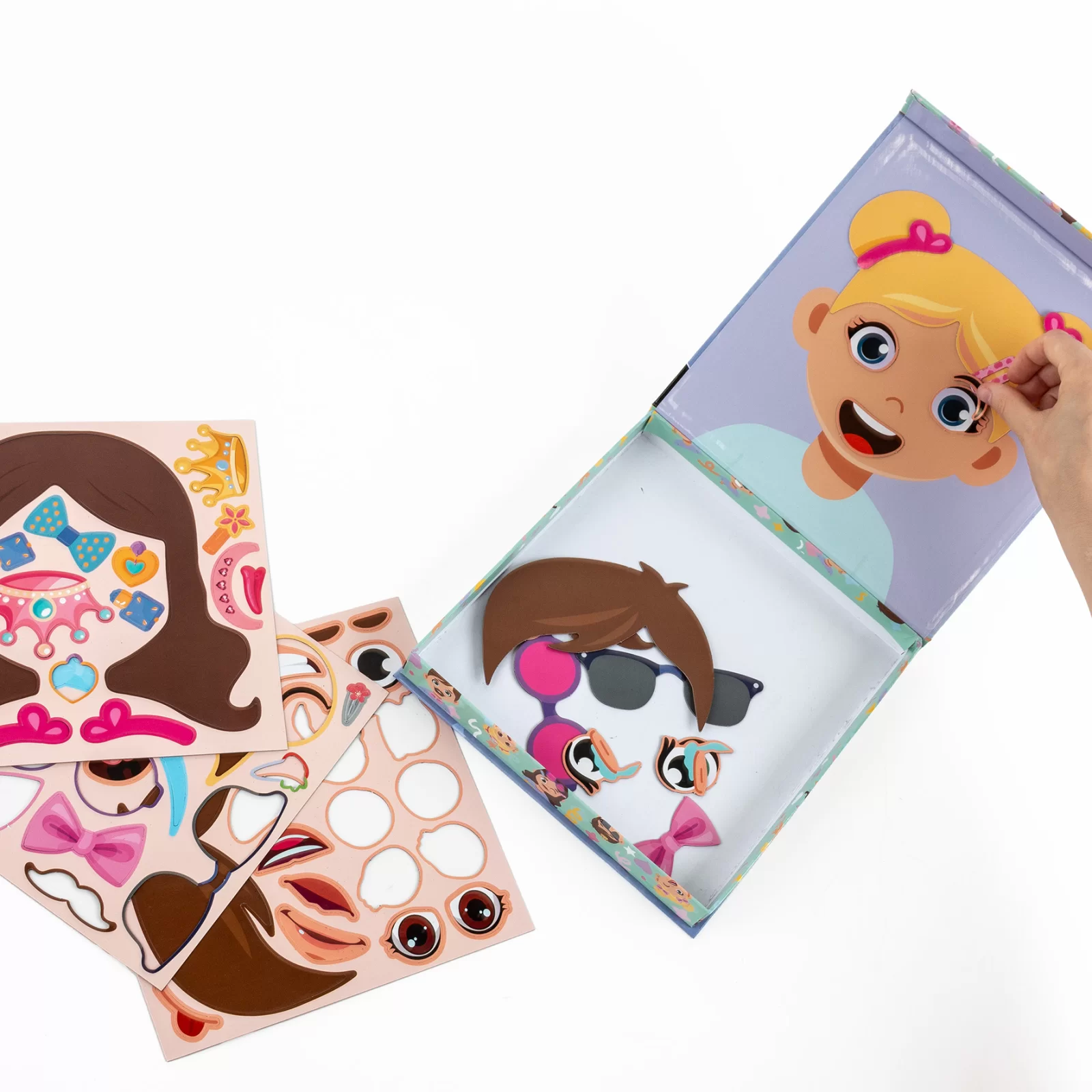 PUZZLE MAGNETIC 57 PIESE, MICUL ARTIST, FUNNY FACES, KIDEA SBMSKA [6]