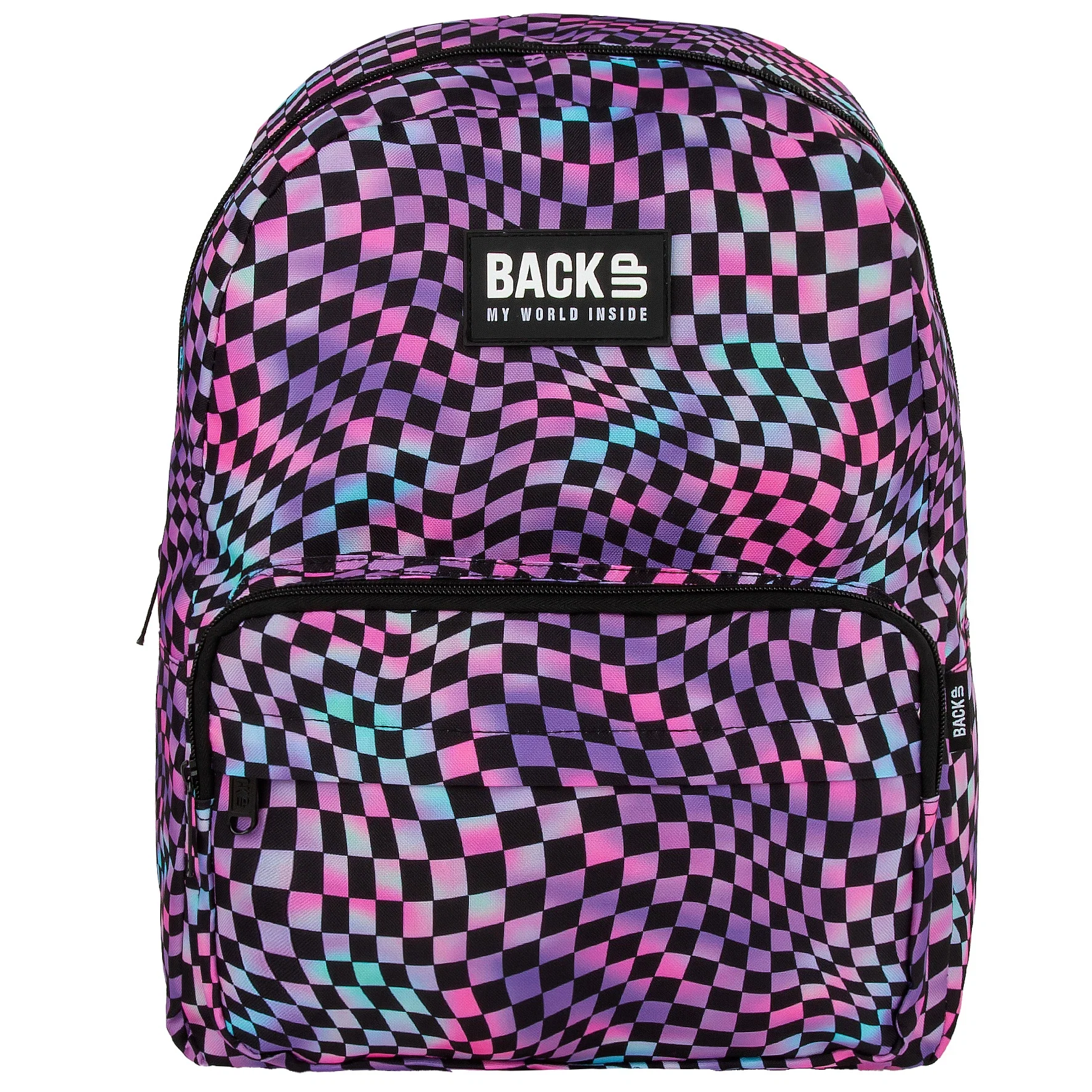 RUCSAC SCOLAR BACKUP 1 COMPARTIMENT CRAZY CHESSBOARD PLB7C20 [3]