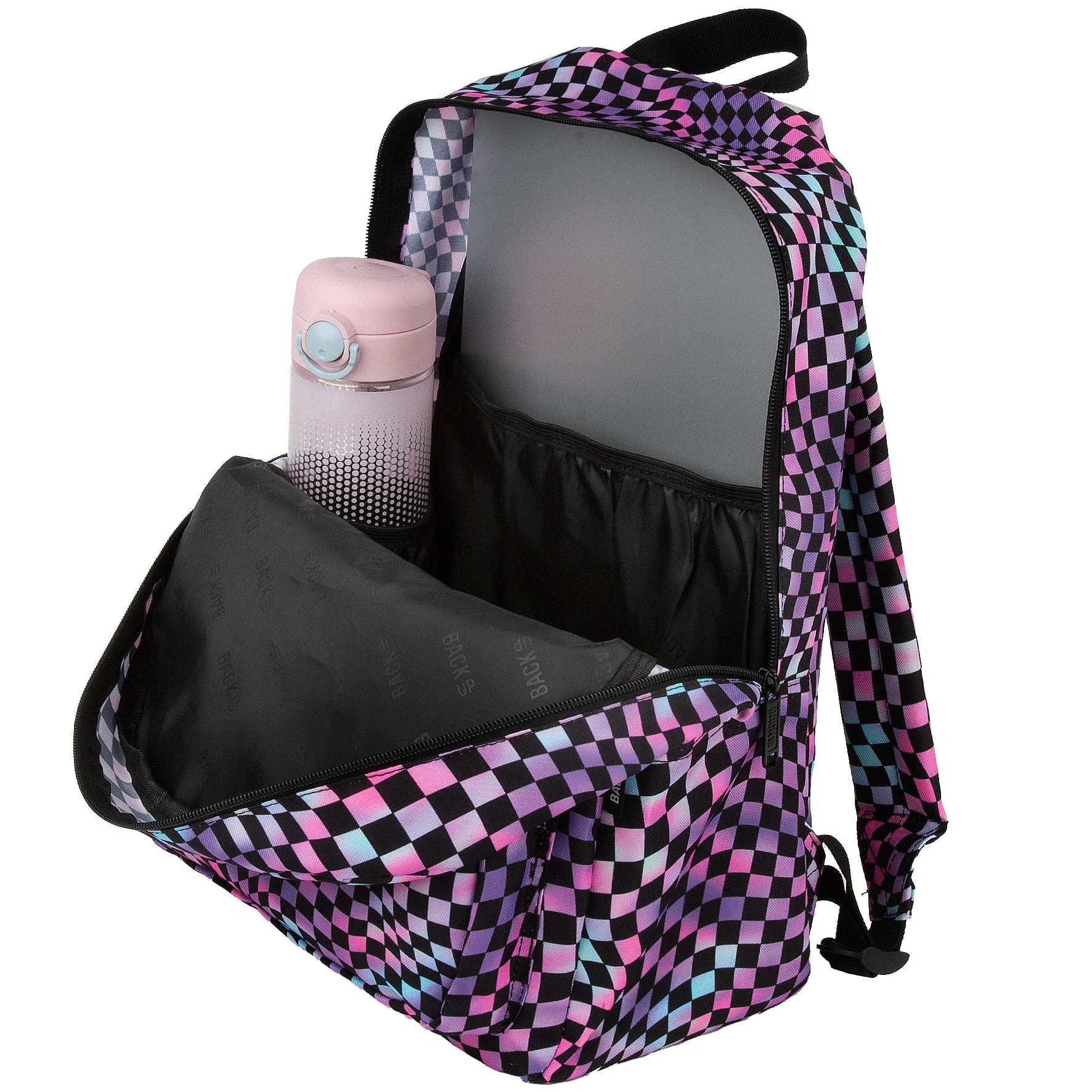 RUCSAC SCOLAR BACKUP 1 COMPARTIMENT CRAZY CHESSBOARD PLB7C20 [8]