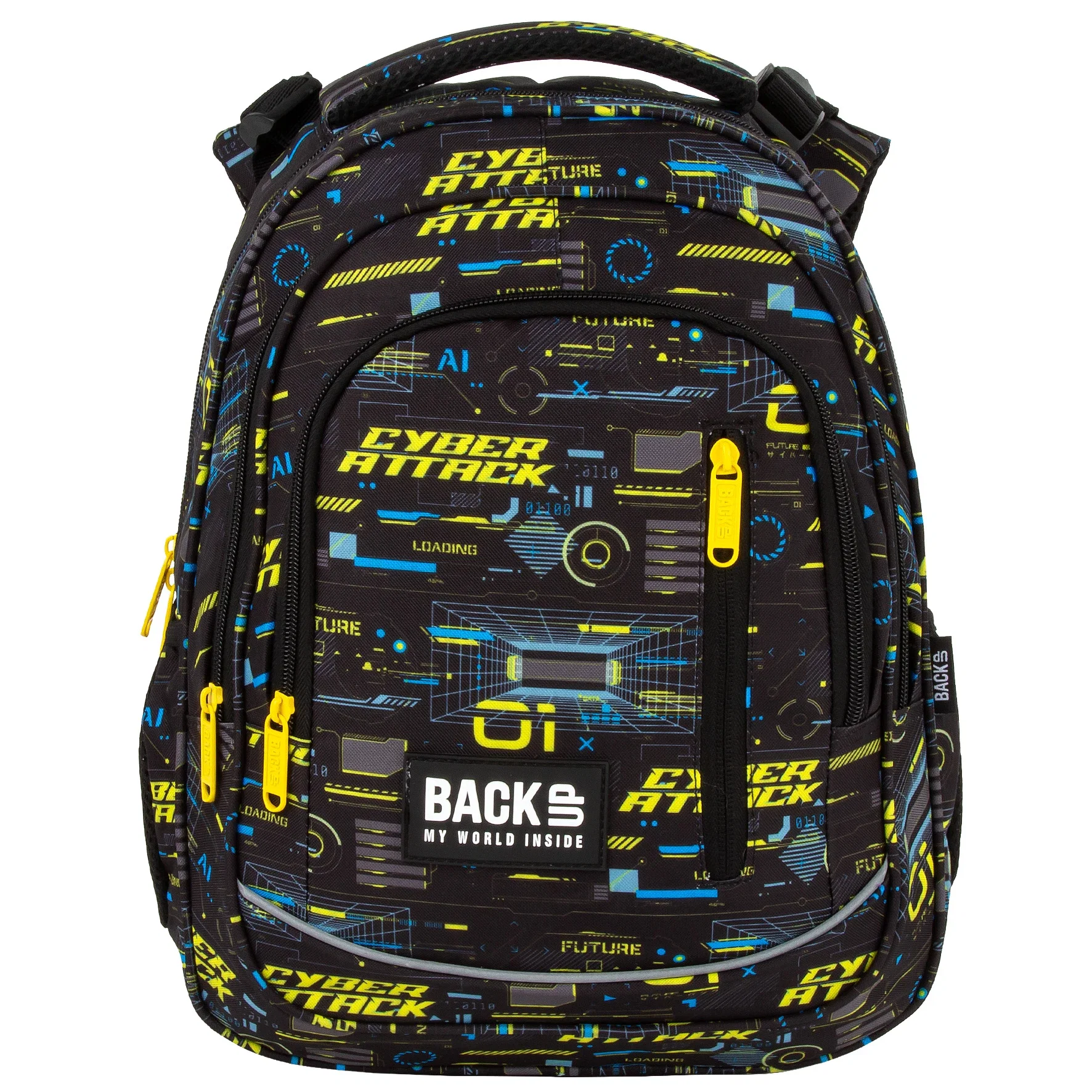 DE RUCSAC SCOLAR BACKUP 3 COMPARTIMENTE CYBER ATTACK PLB7R50 [2]