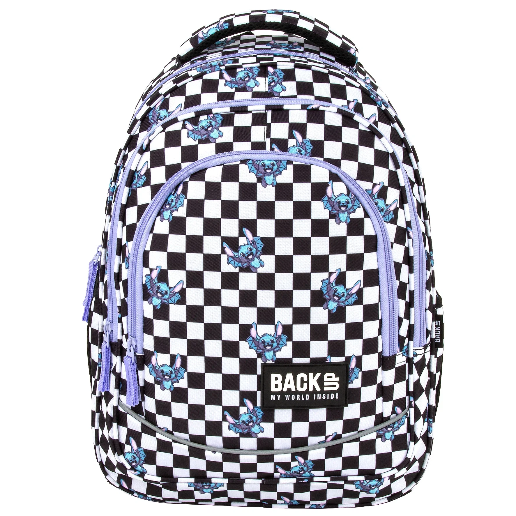 DE RUCSAC SCOLAR BACKUP 3 COMPARTIMENTE FUZZ CHECKERBOARD PLB7X39 [2]