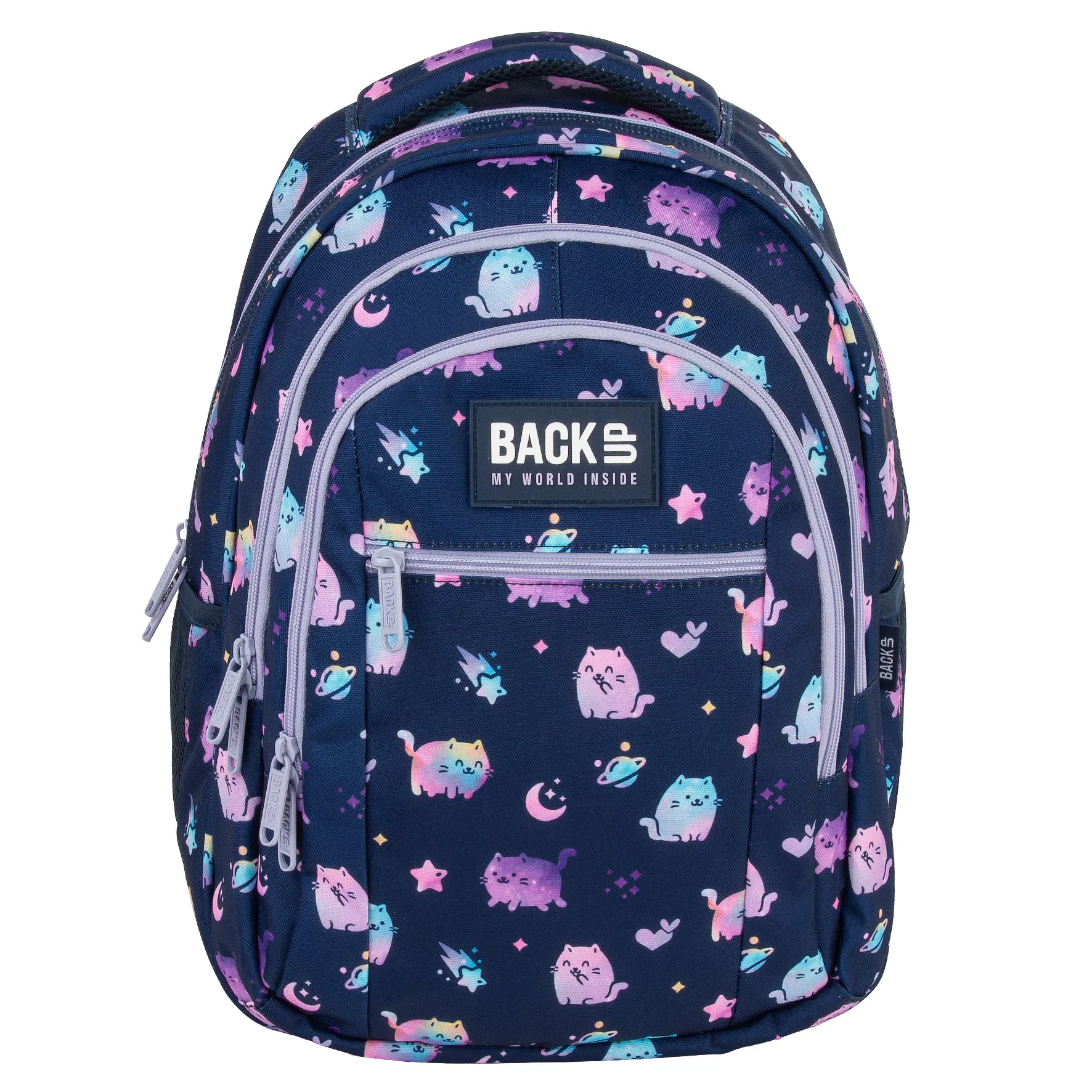 DE RUCSAC SCOLAR BACKUP 3 COMPARTIMENTE VIOLET KITTENS PLB7O25 [2]