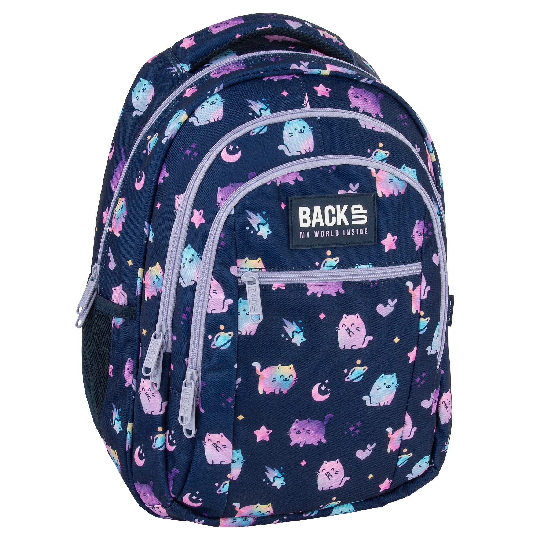 DE RUCSAC SCOLAR BACKUP 3 COMPARTIMENTE VIOLET KITTENS PLB7O25 [1]