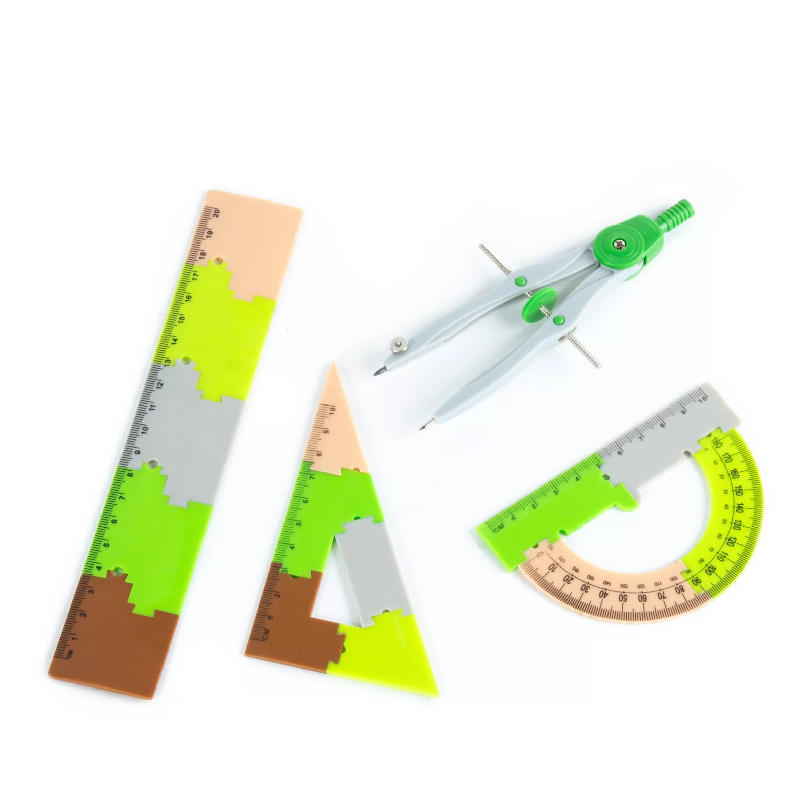 SET GEOMETRIE 4 PIESE PIXEL KIDEA ZGPA20CM4KA [2]