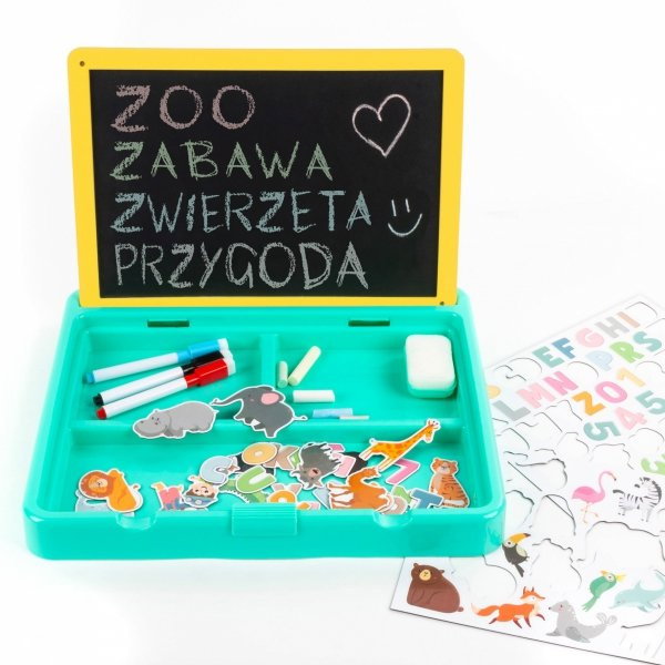 DE TABLITA MAGNETICA PORTABILA 5 IN 1 CU MARKERE, BURETE SI MAGNETI ZOO KIDEA PZT5W1ZKA [6]