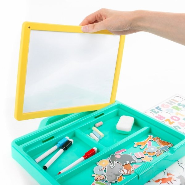 DE TABLITA MAGNETICA PORTABILA 5 IN 1 CU MARKERE, BURETE SI MAGNETI ZOO KIDEA PZT5W1ZKA [7]