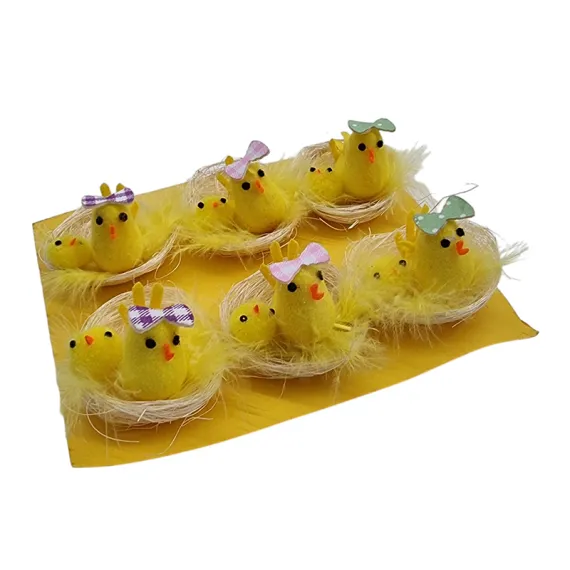 DECORATIUNE PASTE CUIB CU PUI 6/SET [2]