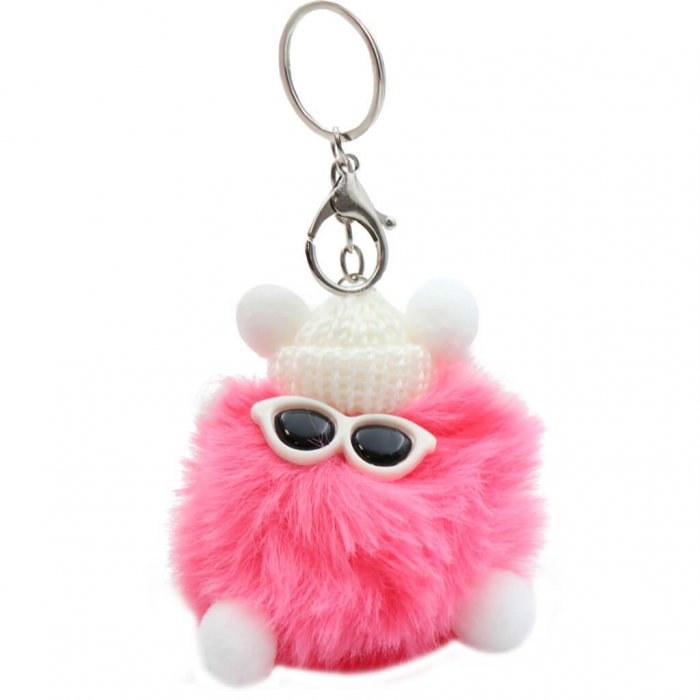 DIA BRELOC CHEI POM POM CU OCHELARI DE SOARE SI PALARIE 582370 [5]