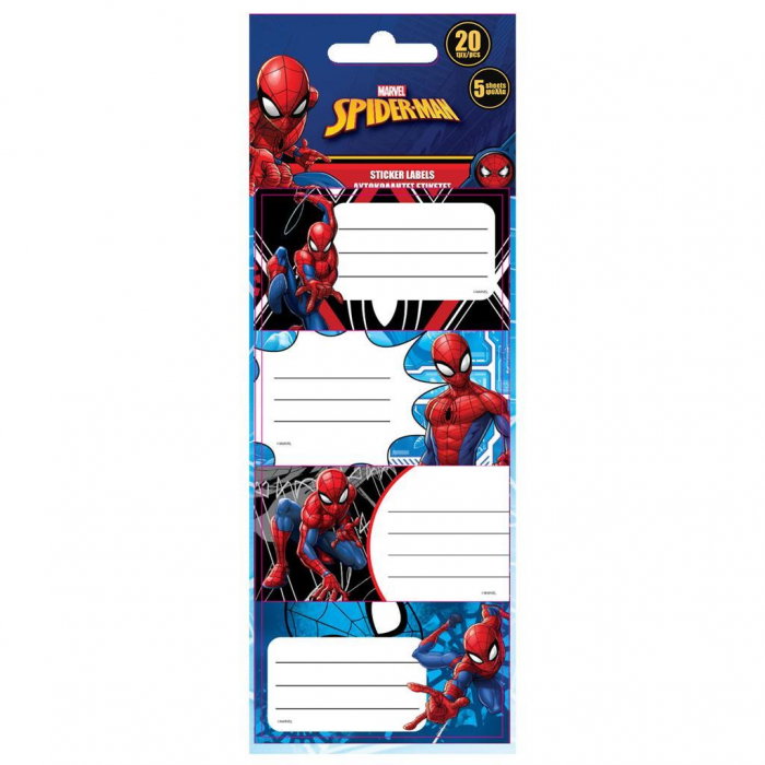 DIA ETICHETE SCOLARE AUTOADEZIVE 20/SET SPIDERMAN 508439 [1]