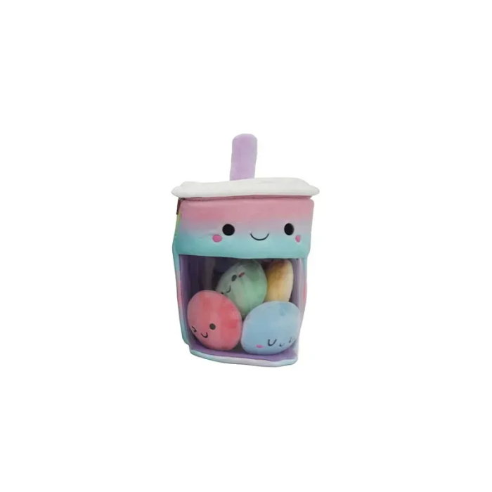 GENTUTA SQUISHCUTIES LUNA PLUSH CU FERMOAR 28CM + 4 SQUISHY 623029 [2]