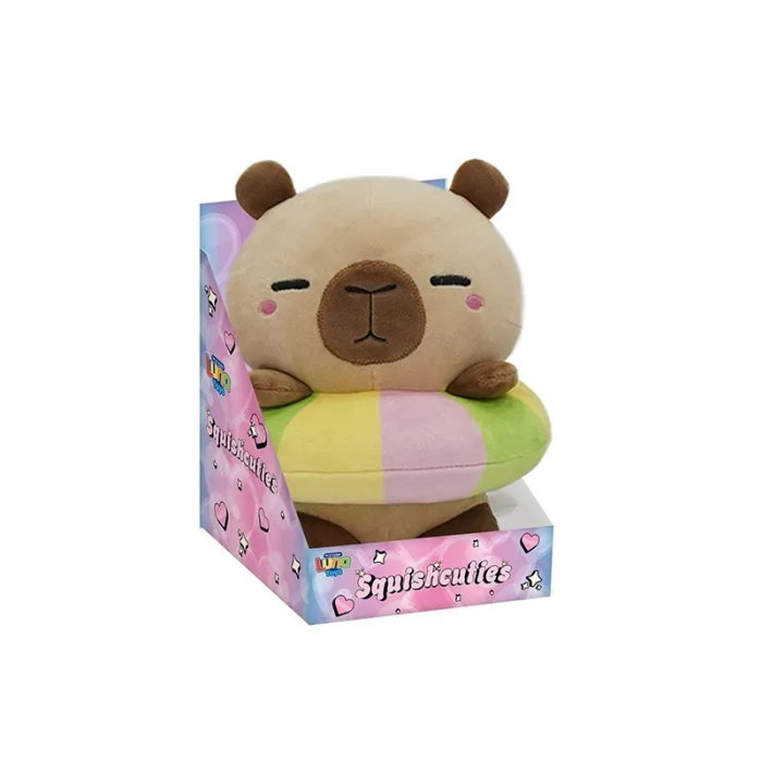 JUCARIE PLUSH 21CM SQUISHCUTIES CUT DONUT LUNA 623079 [1]