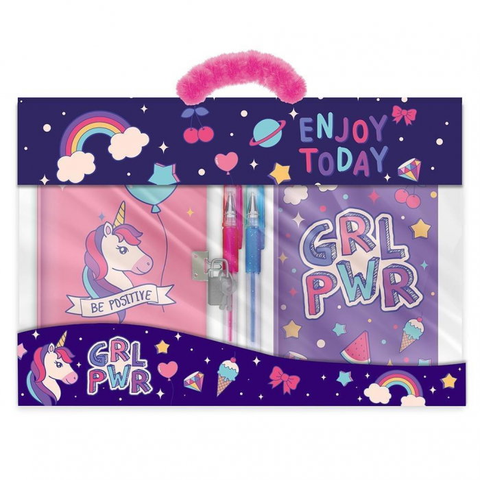 SET CADOU MUST GIRL, JURNAL CU LACAT, NOTES SI 2 PIXURI CU GEL 586108 [2]