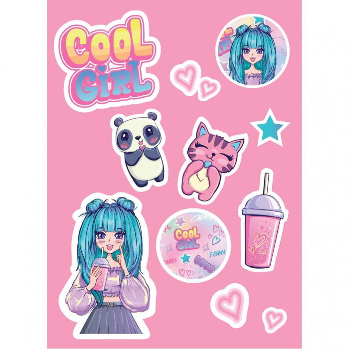 SET CADOU MUST, JURNAL CU LACAT, PIX, LIPICI SI STICKERE TEAM GIRL 586109 [3]