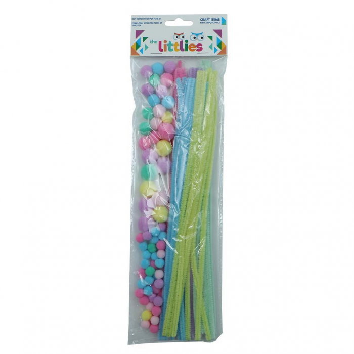 DIA SET CREATIV SARMA PLUSATA SI POM POM 100/SET THE LITTLIES 647072 [1]