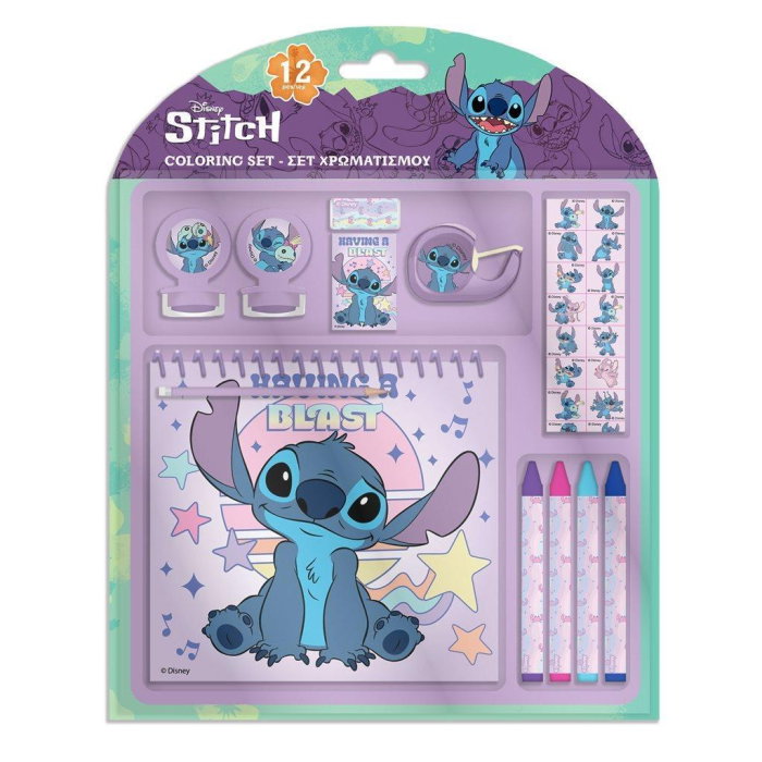 SET DE COLORAT 12 PIESE 17.5*18.5*2CM LILO&STITCH 564927 [1]
