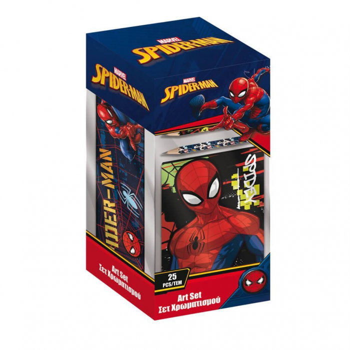 DIA SET DE COLORAT CU PENAR 25 PIESE IN CUTIE PP SPIDERMAN 508350 [1]