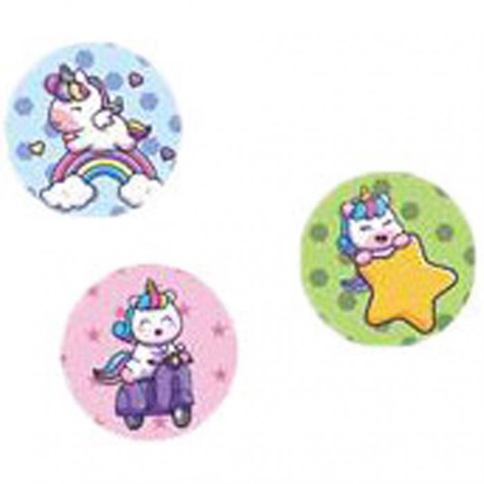DIA STAMPILA CU STICKERE, CUTIE,100 BUC, 10x6x11.8CM UNICORN LUNA TOYS 623002 [2]