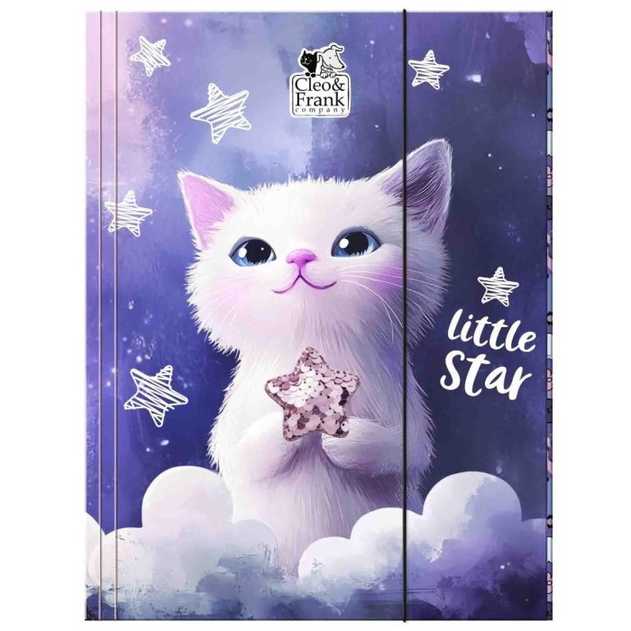Dosar Carton cu Elastic A4 Cleo&Frank Cat [1]