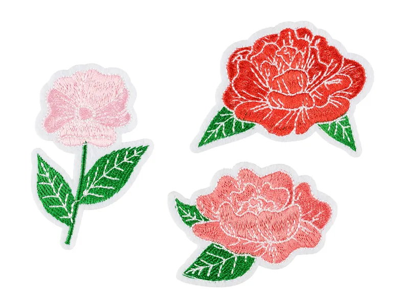 STICKERE TERMOADEZIVE Flowers, mix, 4.5-6.5x4.5-7cm 3/set NAP6 [2]