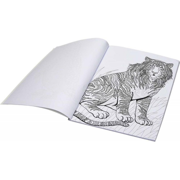 CARTE COLORAT A4 40F PENTRU ADULTI THE ANIMAL KINGDOM 75297 [3]