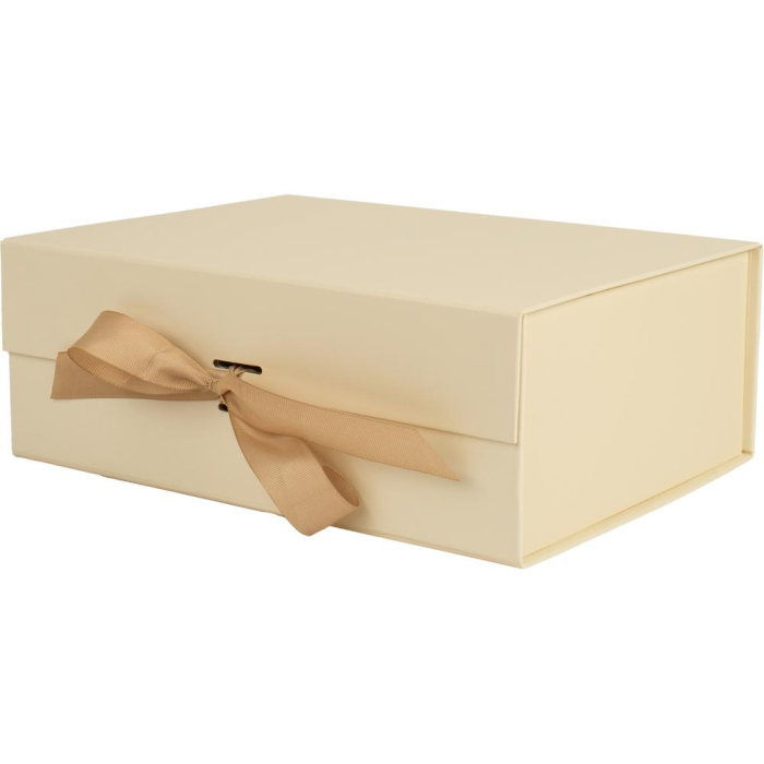CUTIE CADOU CRACIUN 33*25*12.5CM BEJ CU FUNDA SI MAGNET 775185 [7]