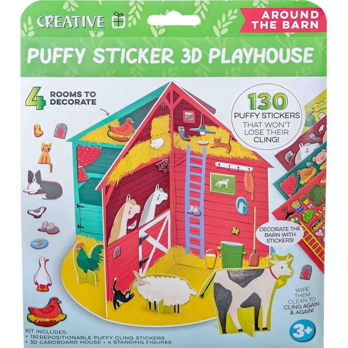 JOC CREATIV CASUTA 3D CU STICKERE DECORATIVE FERMA 778035 [1]