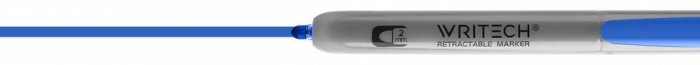 EU MARKER PERMANENT RETRACTABIL WRITECH VF.ROTUND 2MM ALBASTRU 260016/260065 [1]