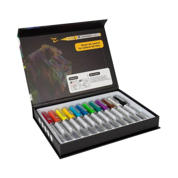 EU MARKERE ACRILICE CREATIVEART ANDY 12 CULORI/SET 75400 [3]