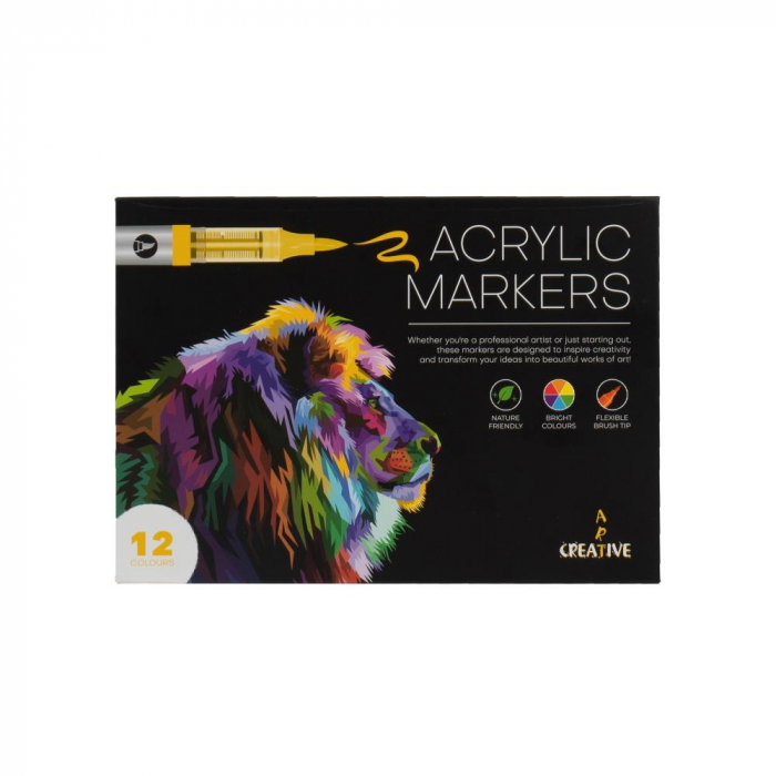 EU MARKERE ACRILICE CREATIVEART ANDY 12 CULORI/SET 75400 [1]
