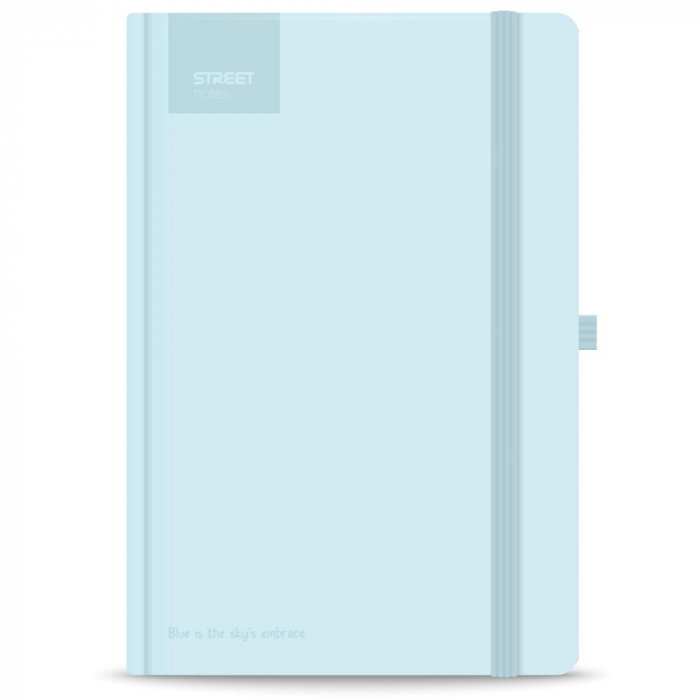 NOTES A5 96 FILE, CU ELASTIC, LINII, STREET, PASTEL BLUE 778094 [2]
