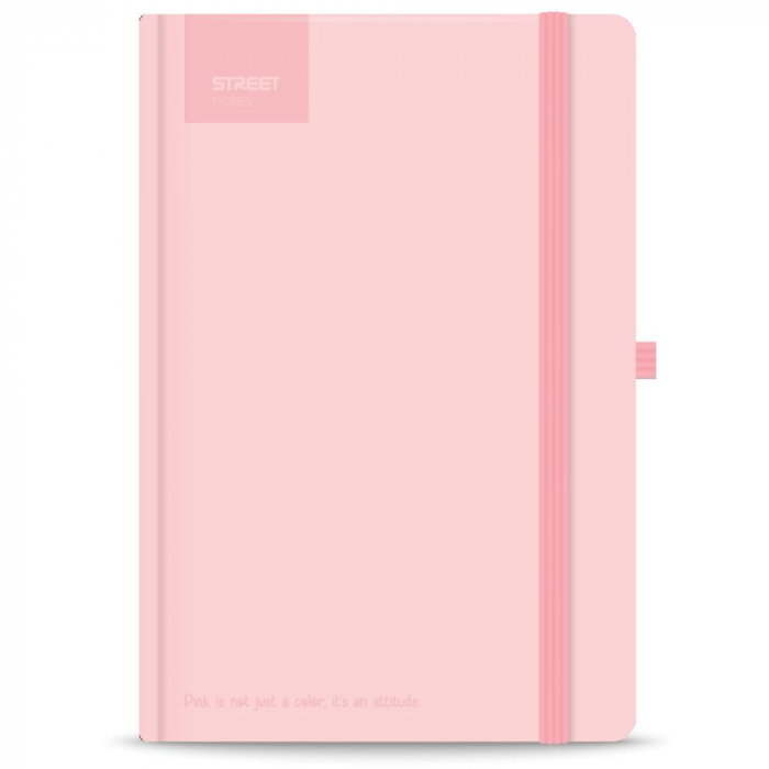 NOTES A5 96 FILE, CU ELASTIC, LINII, STREET, PASTEL PINK 778092 [2]