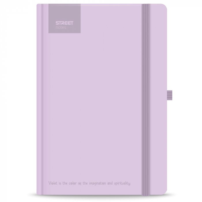NOTES A5 96 FILE, CU ELASTIC, LINII, STREET, PASTEL VIOLET 778093 [2]