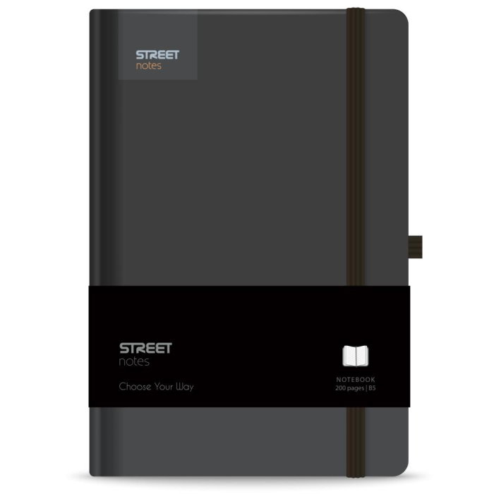 NOTES B5 96 FILE, CU ELASTIC, LINII, STREET, CASUAL BLACK 778095 [1]