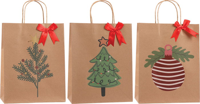 SACOSA CADOU CRACIUN 26*33*12CM ECOW SPECIAL PLUS L XMAS 77682 [2]