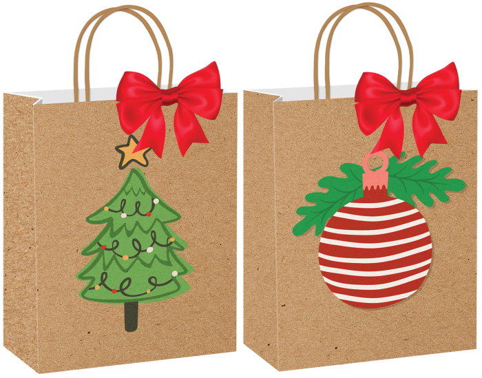 SACOSA CADOU CRACIUN 26*33*12CM ECOW SPECIAL PLUS L XMAS 77682 [1]