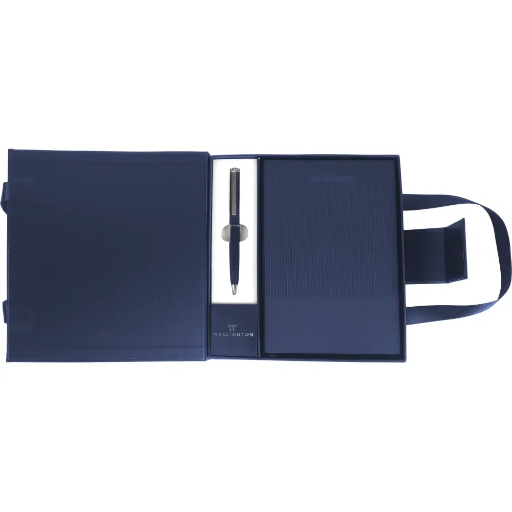 SET CADOU WELLINGTON OXFORD ALBASTRU CU NOTES A5 SI PIX 1954605 [2]