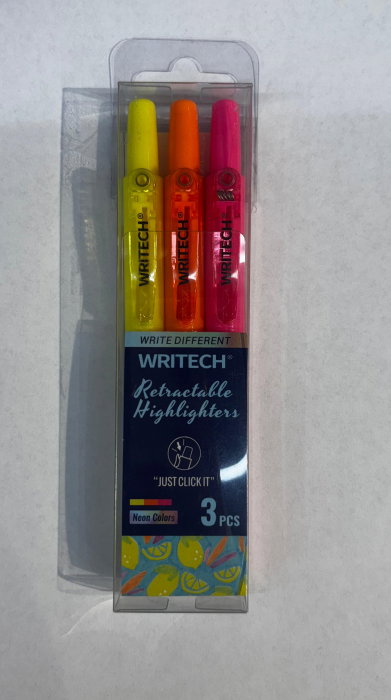 EU TEXTMARKER RETRACTABIL WRITECH VF.TESIT 1-4MM 3/SET CULORI FLUO 260059 [1]