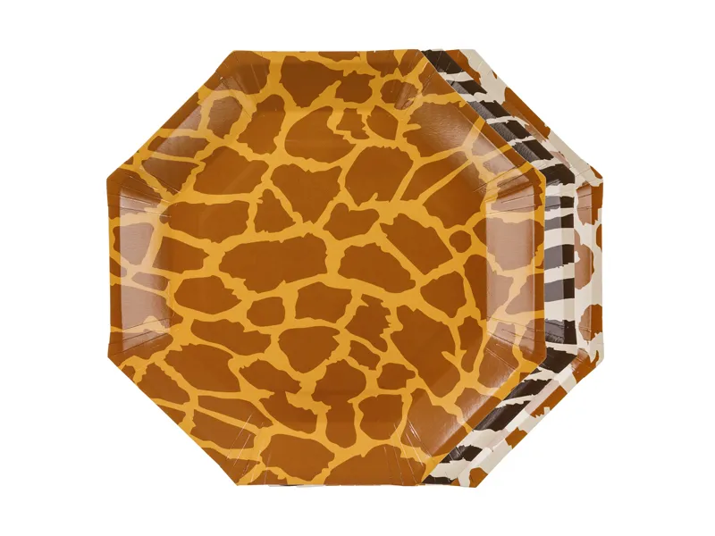 Set 6 Farfurii Carton Safari Spots 23cm Mix TPP115 [1]