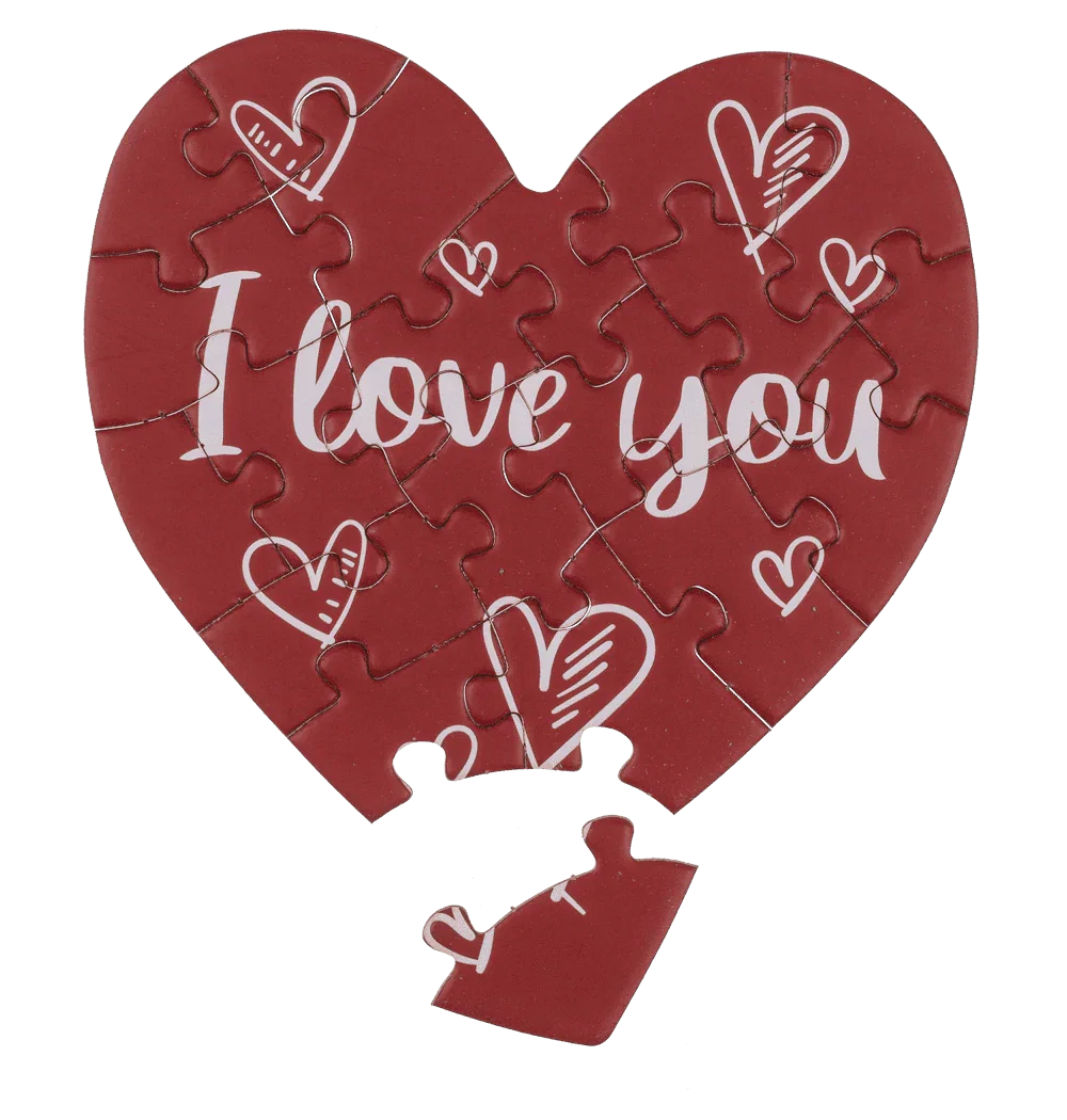 FELICITARE PUZZLE + PLIC, I LOVE YOU 180801 [1]