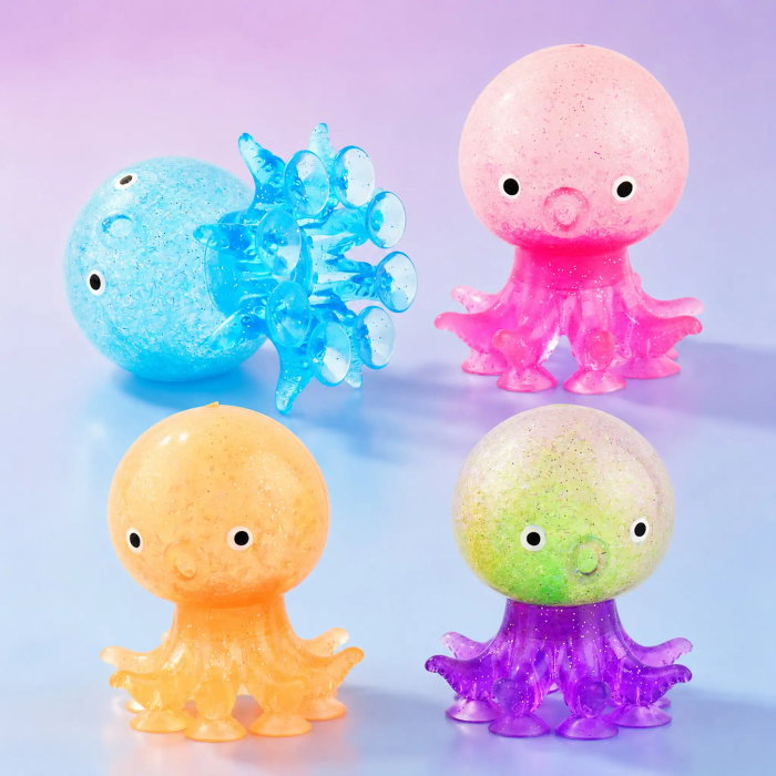 Figurina Squishy Calamar 9cm cu Lichid 54680 - Asortat [1]