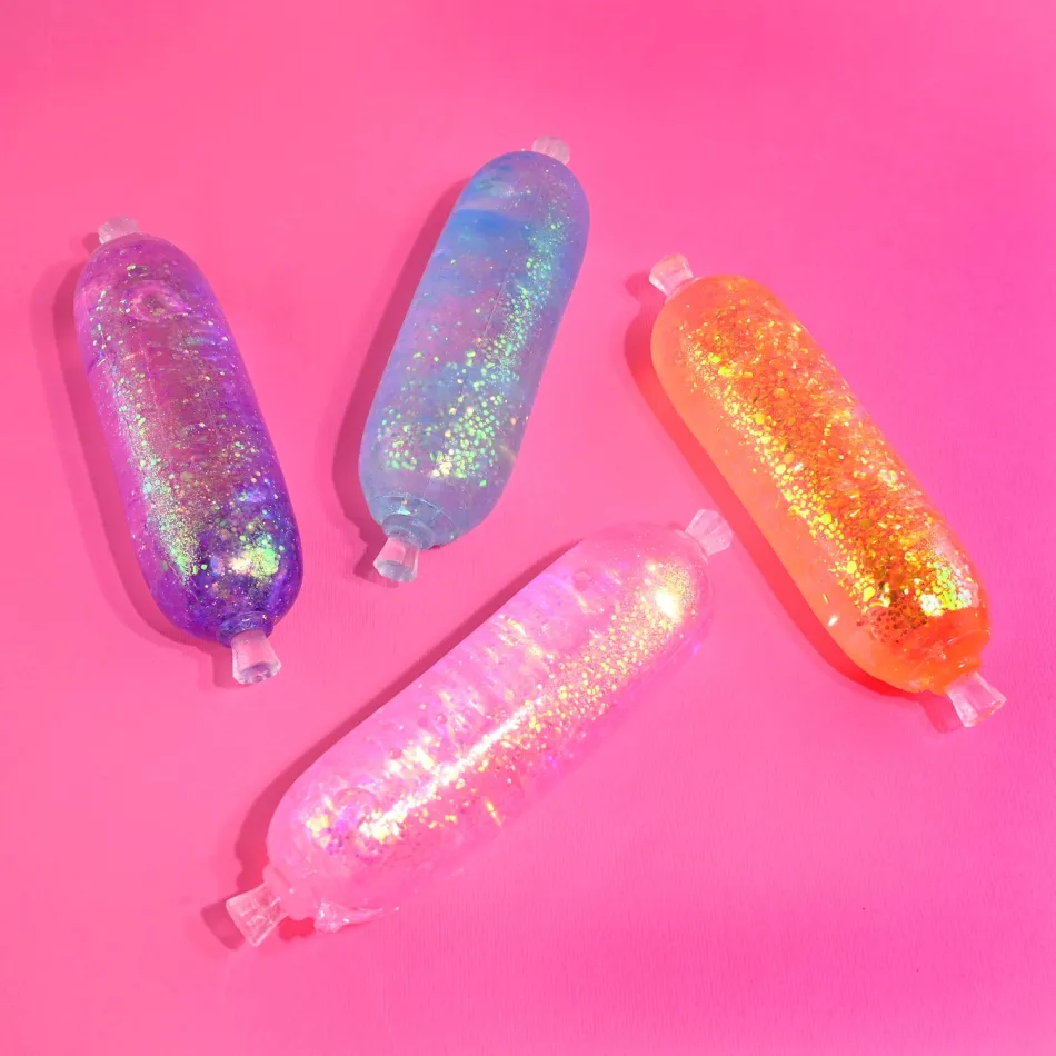 Squishy Sugar 14cm Cârnăcior Glitter 41080 - Antistres - ipb.ro [1]