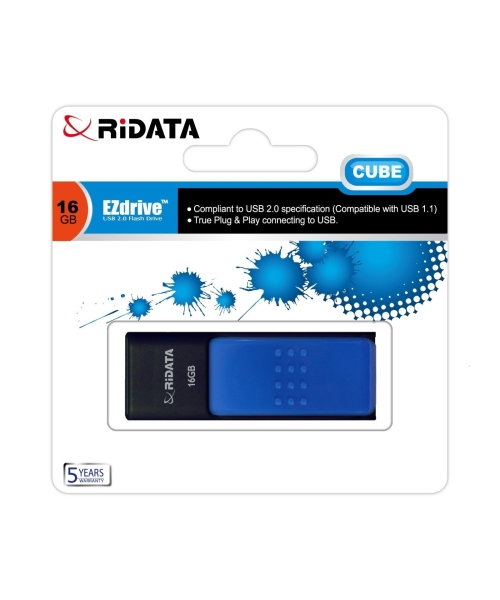 Memorie Flash USB 2.0 Ridata 16GB Cube Albastru [1]